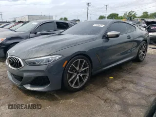 2019 BMW 8 Series M850i xDrive with VIN WBABC4C51KBU96543, listed as a Copart auction lot 61284654 with 39,966 mi miles and Salvage Title. Bid and sale history available at carsss.com. Image 1.