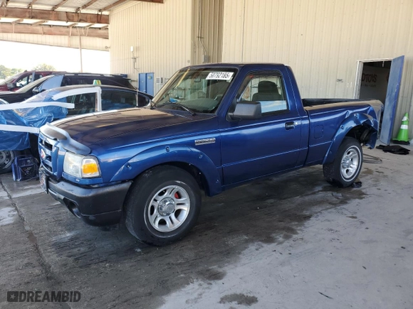 2009 Ford Ranger XL with VIN 1FTYR10D49PA10391, listed as a Copart auction lot 50792185 with 173,083 mi miles and Salvage Title. Bid and sale history available at carsss.com. Image 1.