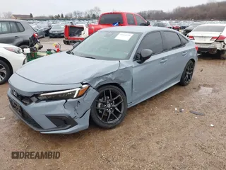 2023 Honda Civic Sedan Sport with VIN 2HGFE2F58PH528595, listed as a IAAI auction lot 41666370 with 28,802 mi miles. Bid and sale history available at carsss.com. Image 17.