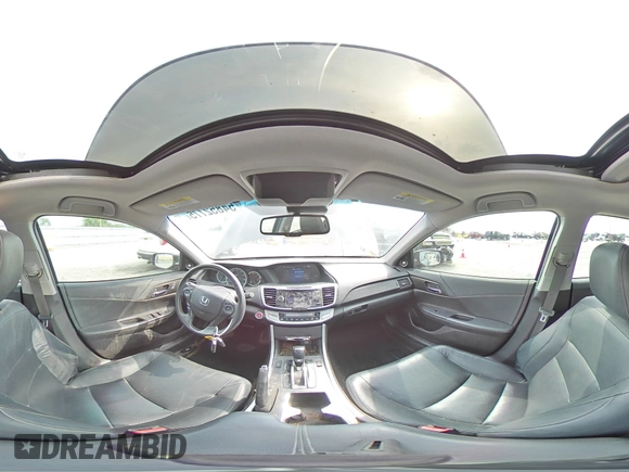 2013 Honda Accord EX-L with VIN 1HGCR2F83DA153517, listed as a Copart auction lot 54852775 with 239,223 mi miles and Salvage Title. Bid and sale history available at DreamBid. Image 14.