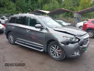 2015 Infiniti QX60 with VIN 5N1AL0MM8FC515761, listed as a IAAI auction lot 40489238 with 168,508 mi miles and . Bid and sale history available at DreamBid. Image 1.