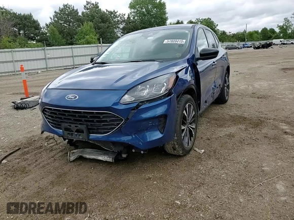 2022 Ford Escape SE with VIN 1FMCU9G68NUB21886, listed as a Copart auction lot 57809415 with 76,186 mi miles and Salvage title. Bid and sale history available at DreamBid. Image 13.