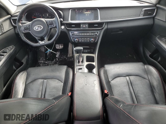 2016 Kia Optima SX Turbo with VIN 5XXGW4L2XGG041293, listed as a Copart auction lot 44734105 with 114,228 mi miles and Salvage Title. Bid and sale history available at carsss.com. Image 8.