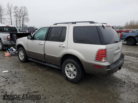 2004 Mercury Mountaineer Convenience z VIN 4M2ZU86K74UJ24696, wystawiony jako Copart lot #87278104 z przebiegiem 138 412 mil mil oraz Czysty tytuł • Clean title. Historia ofert i sprzedaży dostępna na DreamBid. Obrazek 2.