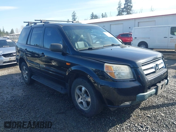 2006 Honda Pilot EX with VIN 5FNYF28466B049833, listed as a IAAI auction lot 41939721 with 238,995 mi miles and . Bid and sale history available at DreamBid. Image 1.