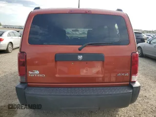 2007 Dodge Nitro SXT with VIN 1D8GU28K37W653600, listed as a Copart auction lot 63639355 with 78,169 mi miles and Clean title. Bid and sale history available at DreamBid. Image 6.