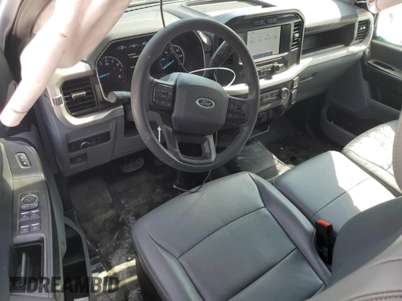 2022 Ford F-150 XL with VIN 1FTFX1E57NKD05538, listed as a Copart auction lot 58801425 with 53,392 mi miles and Salvage title. Bid and sale history available at DreamBid. Image 8.