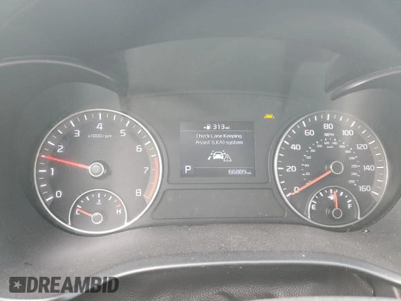 2020 Kia Optima LX with VIN 5XXGT4L3XLG434609, listed as a Copart auction lot 45548425 with 66,889 mi miles and Salvage Title. Bid and sale history available at carsss.com. Image 9.