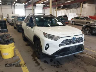 2021 Toyota RAV4 Hybrid XSE with VIN 4T3E6RFV8MU046348, listed as a IAAI auction lot 40520896 with 53,312 mi miles and . Bid and sale history available at DreamBid. Image 1.
