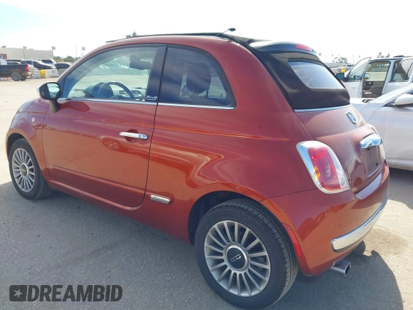 2012 FIAT 500 Gucci with VIN 3C3CFFER8CT370548, listed as a IAAI auction lot 42028846 with 74,091 mi miles. Bid and sale history available at carsss.com. Image 3.
