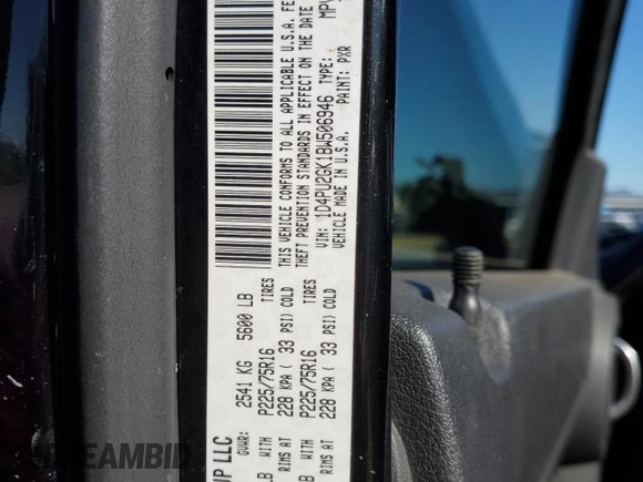 2011 Dodge Nitro SE с VIN 1D4PU2GK1BW506946, выставлен на аукционе Copart как лот 87854605 с пробегом 169 371 миль миль и Списание • Salvage title. История ставок и продаж доступна на DreamBid. Изображение 13.
