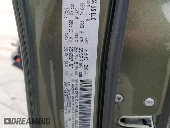 2019 Jeep Cherokee Altitude with VIN 1C4PJMLB7KD315955, listed as a Copart auction lot 59356885 with 84,040 mi miles and Salvage title. Bid and sale history available at DreamBid. Image 14.