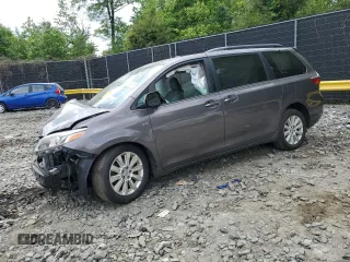 2016 Toyota Sienna Limited z VIN 5TDDK3DC5GS130154, wystawiony jako Copart lot #55903525 z przebiegiem 71 124 mil mil oraz Szkoda całkowita • Salvage title. Historia ofert i sprzedaży dostępna na DreamBid. Obrazek 1.