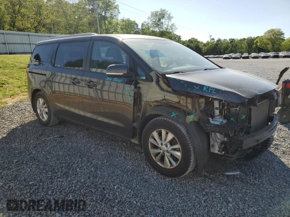 2015 Kia Sedona LX with VIN KNDMB5C10F6043501, listed as a Copart auction lot 52859205 with 197,040 mi miles and Salvage Title. Bid and sale history available at DreamBid. Image 4.