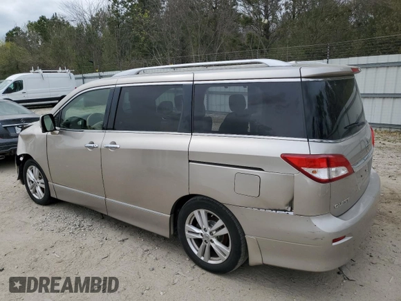 2013 Nissan Quest LE with VIN JN8AE2KP8D9069181, listed as a Copart auction lot 51797575 with 150,095 mi miles and Salvage Title. Bid and sale history available at carsss.com. Image 2.