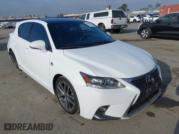 2016 Lexus CT 200h z VIN JTHKD5BH6G2261787, wystawiony jako IAAI lot #42667277 z przebiegiem 152 082 mil mil oraz . Historia ofert i sprzedaży dostępna na DreamBid. Obrazek 1.