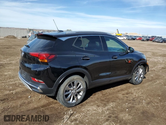 2023 Buick Encore GX Essence with VIN KL4MMFSL6PB116120, listed as a Copart auction lot 45470265 with 3,346 mi miles and Salvage title. Bid and sale history available at DreamBid. Image 3.