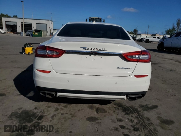 2014 Maserati Quattroporte GTS z VIN ZAM56PPA0E1082028, wystawiony jako Copart lot #44642825 z przebiegiem 36 299 mil mil oraz Szkoda całkowita • Salvage title. Historia ofert i sprzedaży dostępna na DreamBid. Obrazek 6.