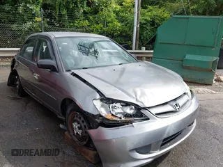 2005 Honda Civic VP with VIN 2HGES16385H586474, listed as a IAAI auction lot 42365588 with 142,925 mi miles and . Bid and sale history available at DreamBid. Image 1.