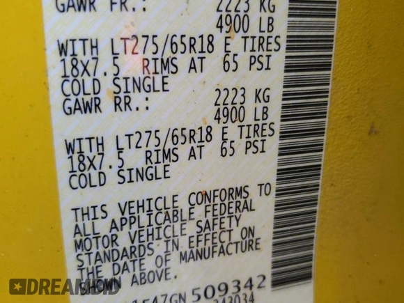 2016 Nissan Titan XD PRO-4X with VIN 1N6BA1F47GN509342, listed as a Copart auction lot 84259474 with 192,684 mi miles and Clean Title. Bid and sale history available at carsss.com. Image 12.