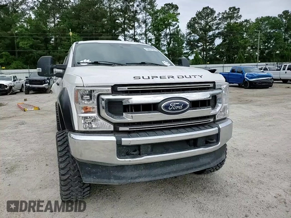 2020 Ford F-250 XL with VIN 1FT7W2B68LEC45808, listed as a Copart auction lot 55674505 with 136,473 mi miles and Salvage title. Bid and sale history available at DreamBid. Image 14.