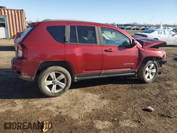 2016 Jeep Compass Latitude with VIN 1C4NJDEB8GD691124, listed as a Copart auction lot 48201175 with 136,842 mi miles and Salvage Title. Bid and sale history available at carsss.com. Image 3.