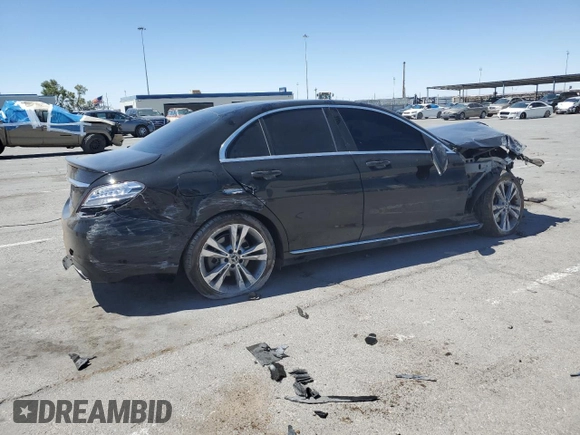 2017 Mercedes-Benz C 300 with VIN 55SWF4JBXHU233055, listed as a Copart auction lot 55277195 with Not provided miles and Salvage title. Bid and sale history available at DreamBid. Image 3.