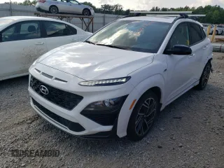 2023 Hyundai Kona N Line with VIN KM8K3CA39PU985326, listed as a Copart auction lot 65577004 with 68,719 mi miles and Salvage Title. Bid and sale history available at carsss.com. Image 1.