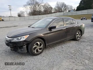 2016 Honda Accord Sedan LX with VIN 1HGCR2F37GA240779, listed as a Copart auction lot 86540084 with 52,356 mi miles and Salvage Title. Bid and sale history available at carsss.com. Image 1.