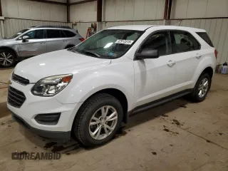 2017 Chevrolet Equinox LS with VIN 2GNFLEEKXH6299483, listed as a Copart auction lot 52913315 with 66,293 mi miles and Salvage Title. Bid and sale history available at carsss.com. Image 1.
