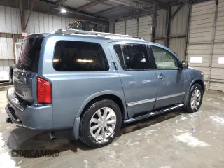 2008 Infiniti QX56 with VIN 5N3AA08CX8N913656, listed as a Copart auction lot 87501025 with 154,156 mi miles and Salvage Title. Bid and sale history available at carsss.com. Image 3.