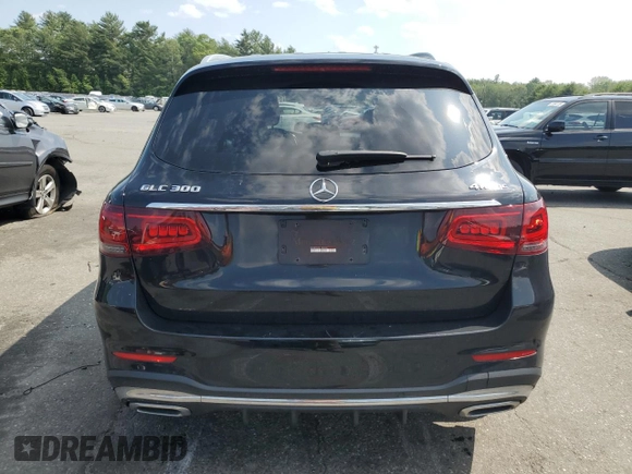 2020 Mercedes-Benz GLC 300 with VIN W1N0G8EB5LF803305, listed as a Copart auction lot 61945845 with 80,086 mi miles and Salvage title. Bid and sale history available at DreamBid. Image 6.