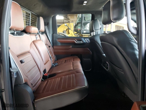 2023 GMC Sierra 1500 Denali Ultimate with VIN 1GTUUHEL9PZ273709, listed as a Copart auction lot 51457605 with 24,147 mi miles and Salvage Title. Bid and sale history available at carsss.com. Image 10.