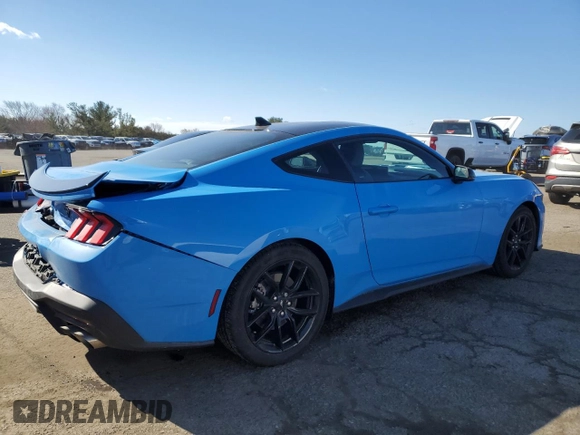 2024 Ford Mustang EcoBoost with VIN 1FA6P8TH3R5135243, listed as a Copart auction lot 48331635 with 9,660 mi miles and Salvage Title. Bid and sale history available at carsss.com. Image 3.