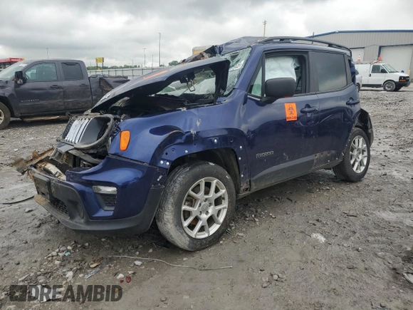 2019 Jeep Renegade Sport with VIN ZACNJBAB5KPJ80682, listed as a Copart auction lot 56497045 with Not provided miles and Salvage title. Bid and sale history available at DreamBid. Image 1.