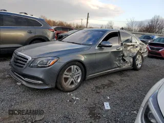 2019 Mercedes-Benz S 560 with VIN WDDUG8GB3KA465815, listed as a Copart auction lot 88544495 with 78,685 mi miles and Salvage Title. Bid and sale history available at carsss.com. Image 1.