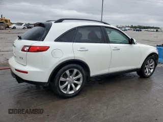 2005 Infiniti FX z VIN JNRAS08W95X201000, wystawiony jako Copart lot #51965805 z przebiegiem 293 681 mil mil oraz Szkody całkowita. Historia ofert i sprzedaży dostępna na DreamBid. Obrazek 3.