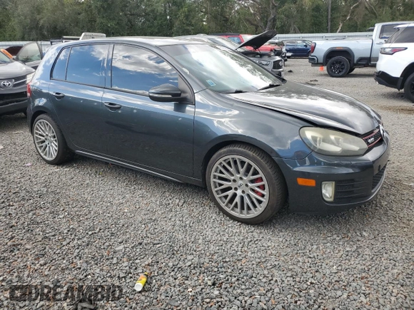 2010 Volkswagen GTI with VIN WVWHV7AJ6AW090189, listed as a Copart auction lot 80183584 with 141,741 mi miles and Salvage Title. Bid and sale history available at carsss.com. Image 4.