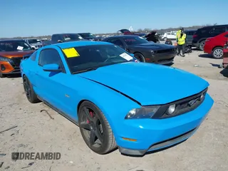 2012 Ford Mustang GT Premium with VIN 1ZVBP8CF1C5278476, listed as a IAAI auction lot 41776072 with 130,354 mi miles and . Bid and sale history available at carsss.com. Image 1.