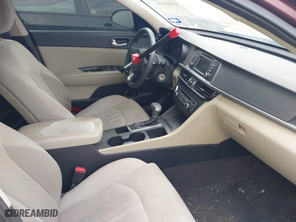 2016 Kia Optima LX with VIN 5XXGT4L3XGG027430, listed as a IAAI auction lot 41940146 with 75,456 mi miles. Bid and sale history available at carsss.com. Image 5.