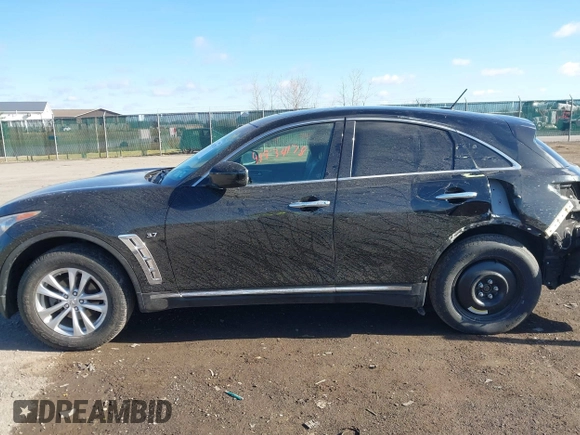 2017 Infiniti QX70 with VIN JN8CS1MW5HM414833, listed as a IAAI auction lot 41834178 with 85,289 mi miles. Bid and sale history available at carsss.com. Image 14.