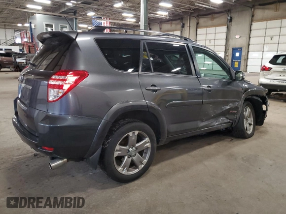 2010 Toyota RAV4 Sport with VIN JTMRK4DV8A5085818, listed as a Copart auction lot 51799295 with 115,109 mi miles and Salvage title. Bid and sale history available at DreamBid. Image 3.