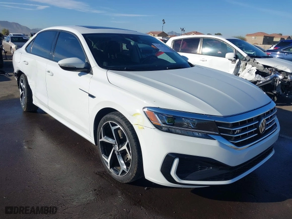 2020 Volkswagen Passat 2.0T R-Line with VIN 1VWMA7A33LC023840, listed as a IAAI auction lot 41672913 with 53,601 mi miles. Bid and sale history available at carsss.com. Image 1.