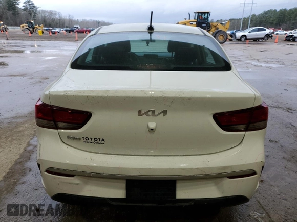 2023 Kia Rio LX with VIN 3KPA24ADXPE615843, listed as a Copart auction lot 47660125 with 27,841 mi miles and Salvage Title. Bid and sale history available at DreamBid. Image 6.