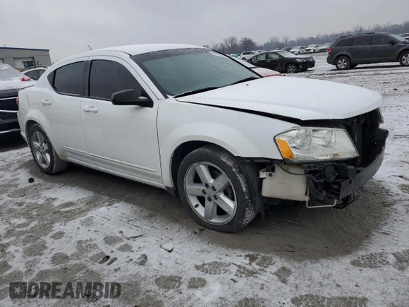 2013 Dodge Avenger with VIN 1C3CDZAB3DN562316, listed as a Copart auction lot 44443375 with 215,710 mi miles and Salvage Title. Bid and sale history available at DreamBid. Image 4.