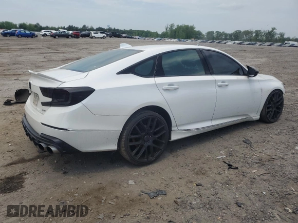 2020 Honda Accord EX-L with VIN 1HGCV2F55LA014957, listed as a Copart auction lot 55217755 with 60,218 mi miles and Salvage title. Bid and sale history available at DreamBid. Image 3.