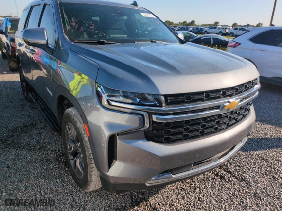2021 Chevrolet Tahoe LS with VIN 1GNSCMKD8MR174351, listed as a Copart auction lot 74685224 with 0 mi miles and Non Repairable. Bid and sale history available at carsss.com. Image 4.