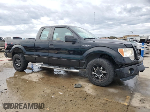 2009 Ford F-150 STX with VIN 1FTRX12W89FA12434, listed as a Copart auction lot 89214205 with 186,144 mi miles and Salvage Title. Bid and sale history available at carsss.com. Image 4.