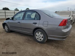 2005 Honda Civic Sdn VP with VIN 2HGES16305H583102, listed as a Copart auction lot 47491885 with 93,711 mi miles and Salvage Title. Bid and sale history available at carsss.com. Image 2.