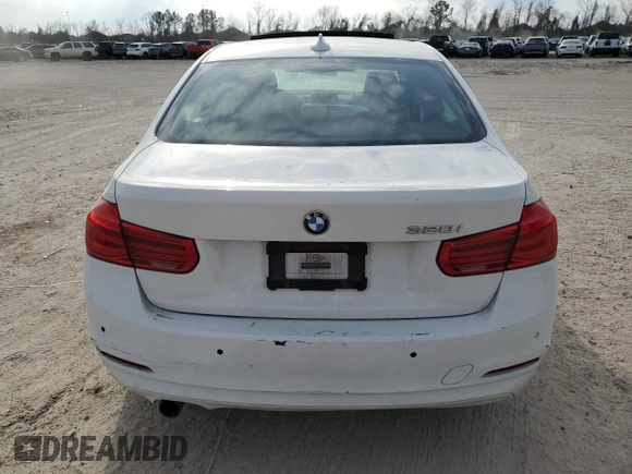 2017 BMW 3 Series 320i with VIN WBA8E1G35HNU16356, listed as a Copart auction lot 44408015 with 153,438 mi miles and Salvage Title. Bid and sale history available at carsss.com. Image 6.